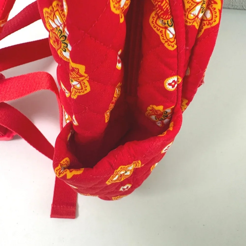 Vera Bradley Small Backpack Kansas City Chiefs Red Bandana Quilted NFL NWT